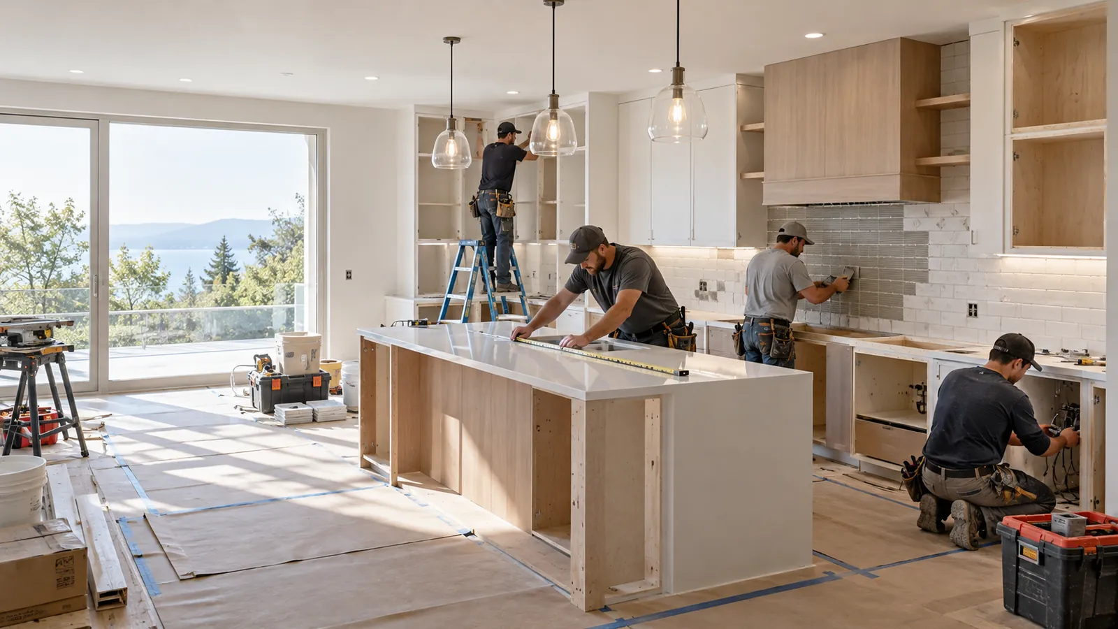 Kitchen renovation in progress