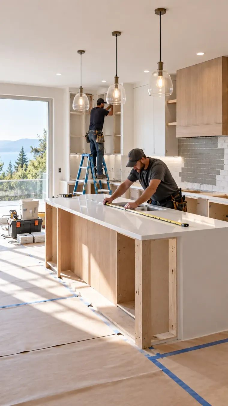 Kitchen renovation in progress